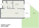 Grundriss - Erstbezug! 2‑Zimmer Gartenwohnung mit Garagenplatz und Gemeinschaftsdachterrasse