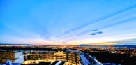 Abendstimmung - Ausblick von eigener großzügiger Loggia - Traumaussicht! Loggia-Wohnung mit vielen Extras – Fernblick – Pool – Sauna – Fitness!