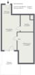 Grundriss - Sonnenterrasse & Wohnkomfort! 2‑Zimmer Wohnung mit Klimaanlage und Terrasse