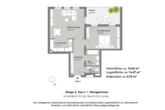 Grundriss, Top 4, Schematische Darstellung - Wohntraum am Schafberg – Lichtdurchflutete Wohnung mit Loggia
