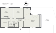 Plan - Moderne, sonnige 3‑Zimmer-​Wohnung mit 50m² Dachterrasse